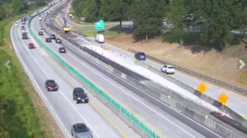 Interstate 20 just inside South Carolina.