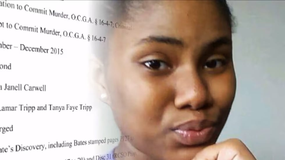The body of Latania Janell Carwell was found in a shallow grave in 2018.