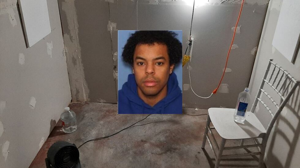 A Klamath Falls, Oregon, man is in custody after a woman escaped from a makeshift cinder block...