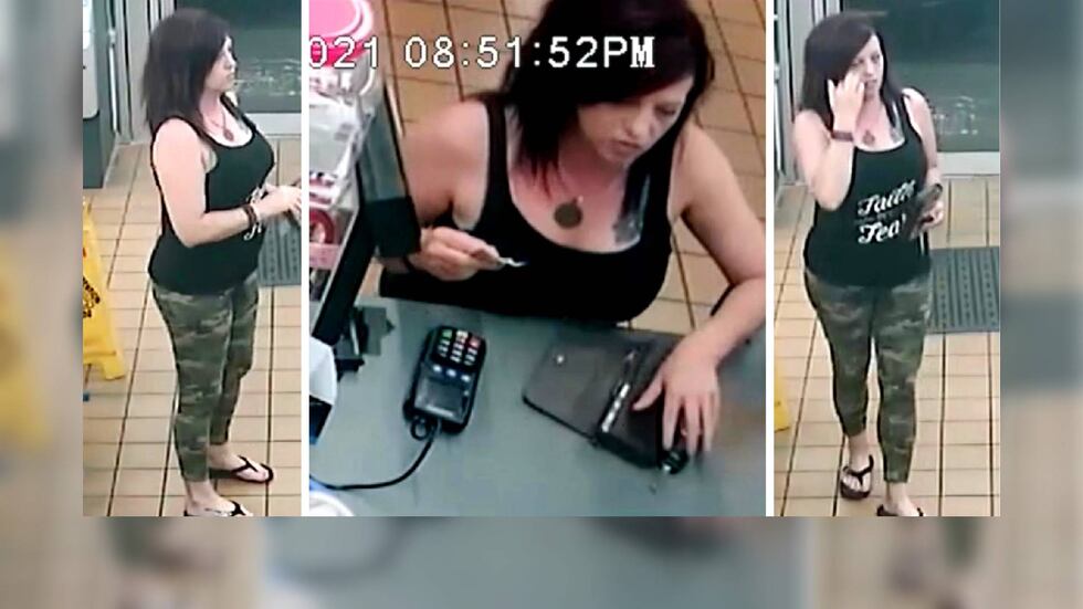 These images show Tina Prince at a Sandersville convenience store — after she vanished.