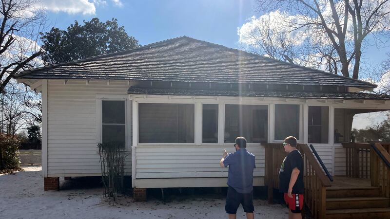 Chad Loshbaugh, 51, of Albany, New York, and his son diverted their vacation plans, Wednesday,...