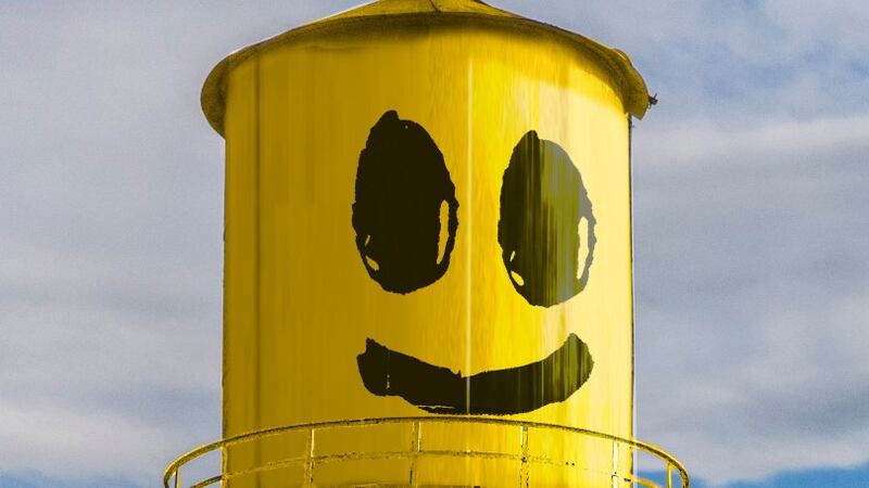 Organizers are raising money for one water tower in Augusta to be painted like this.