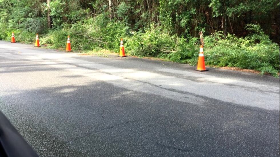 This was Edisto Avenue at Valley Avenue on Monday after heavy rain moved through Aiken County.