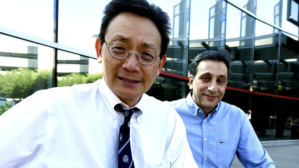 Drs. Jack Yu (left) and Babak Baban of Augusta University.
