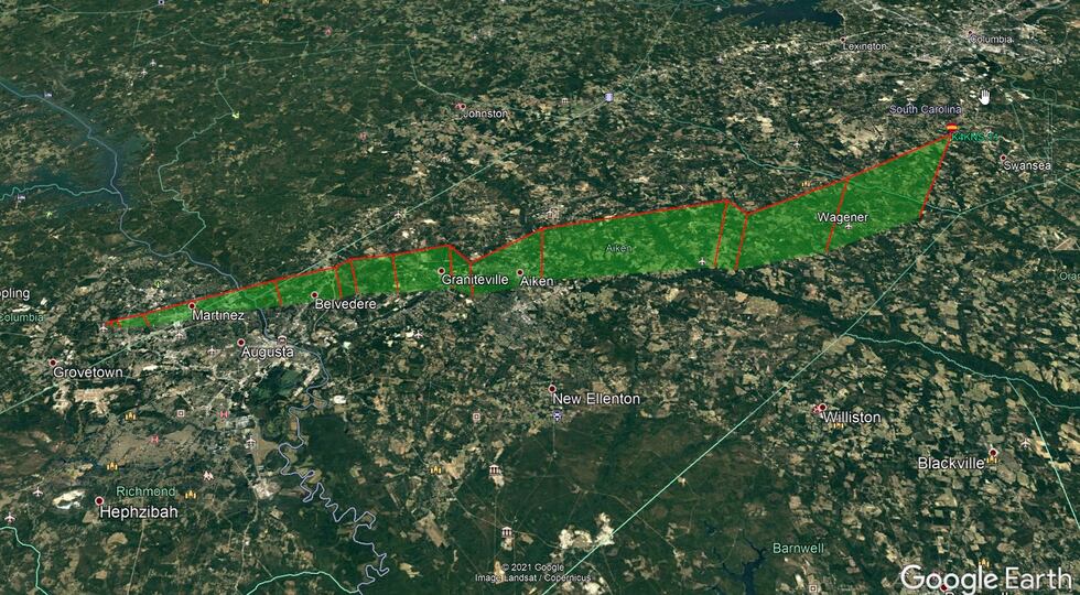 3D Map of the second weather balloon before the signal was lost.